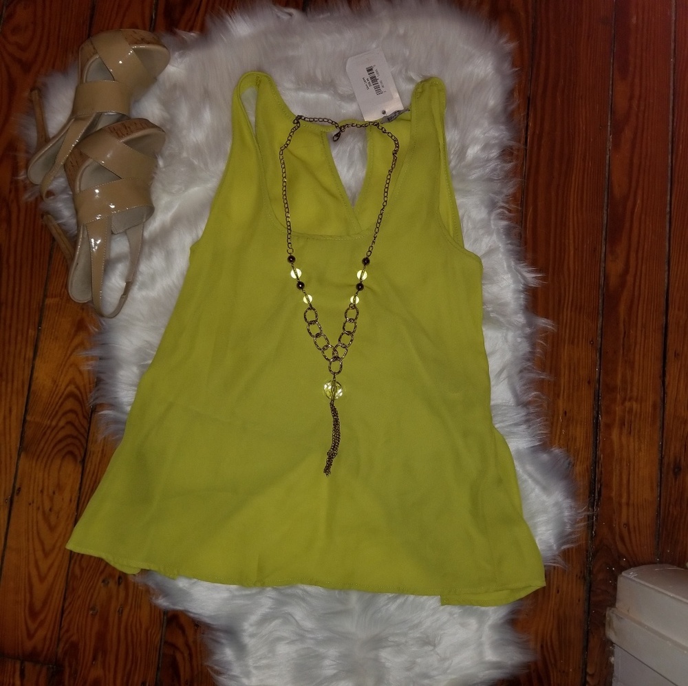 Neon green top